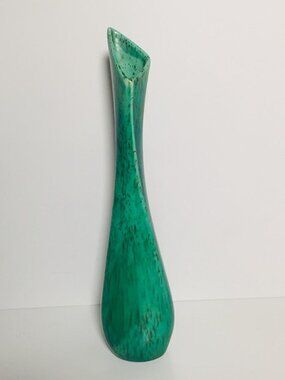 Vintage Mid Century Modern Speckled Green Vase